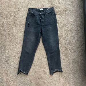 High waisted black jeans!